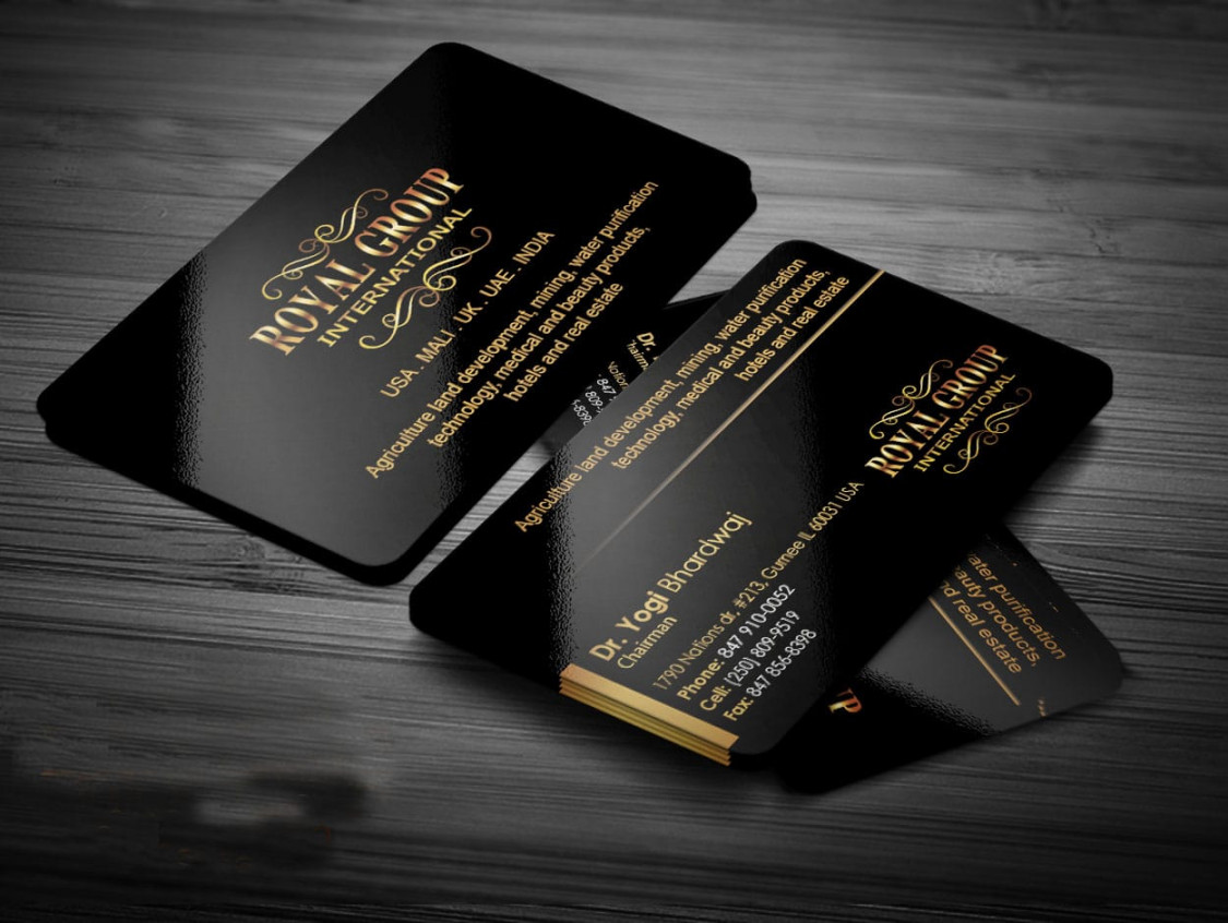 design luxury business cards within  hours