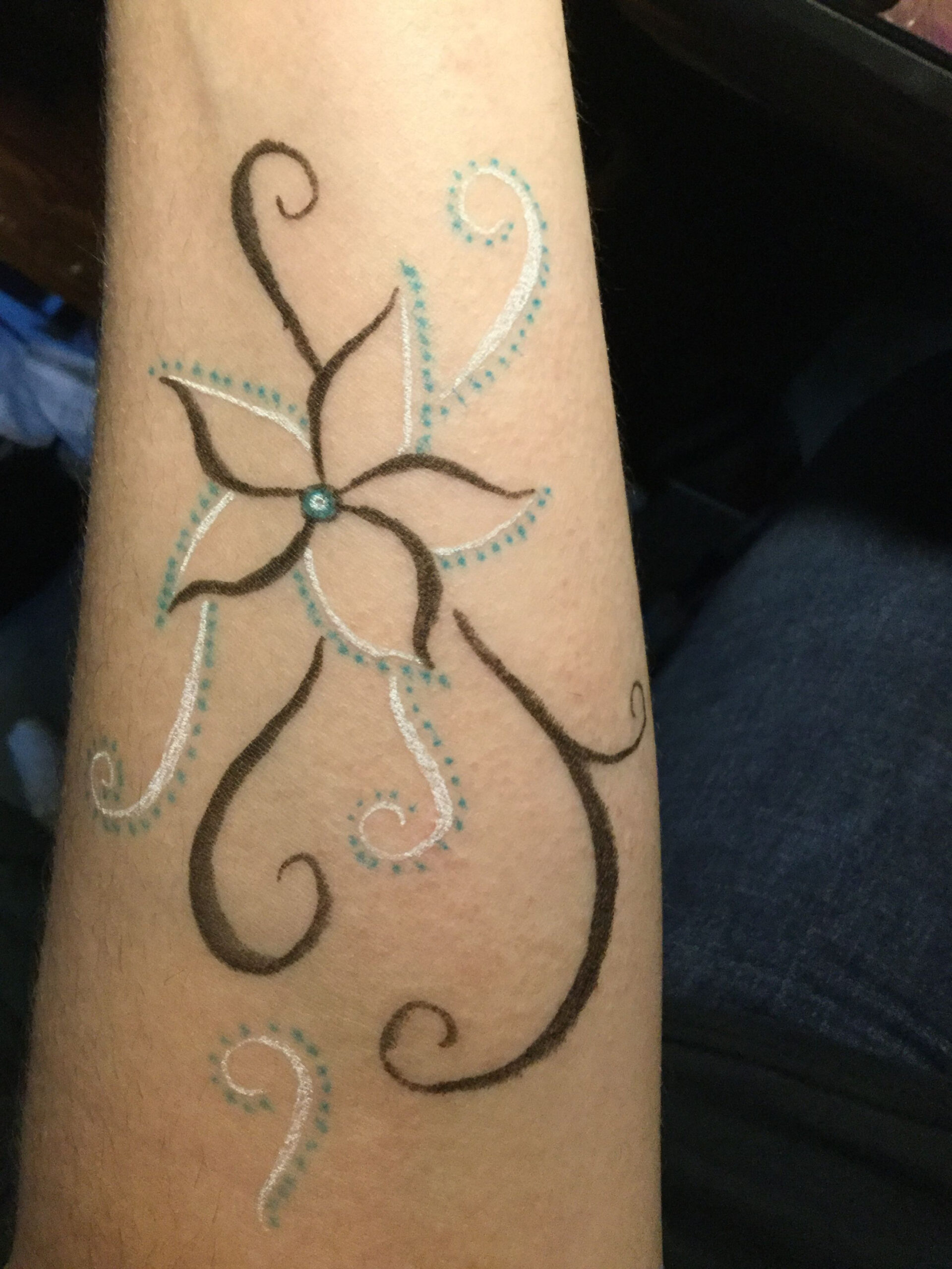 Did a drawing on my arm and it looks cool  Mehndi designs