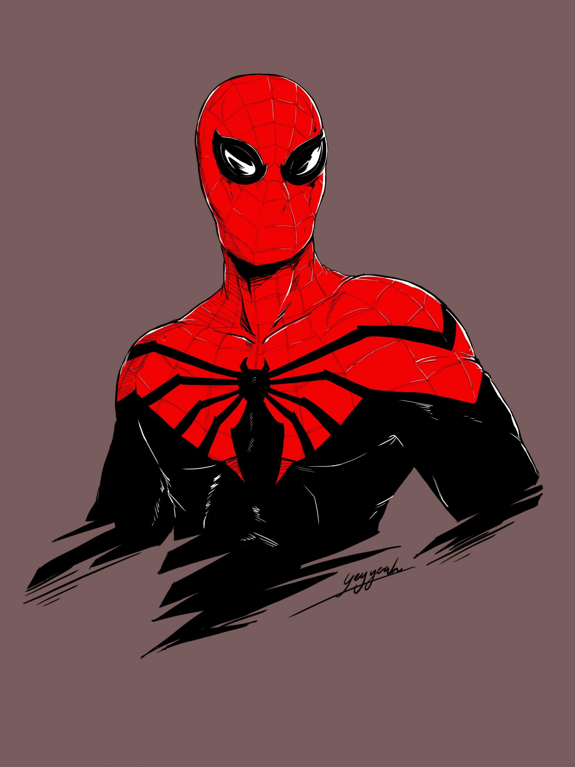 Digital drawing of superior spider-man : r/Spiderman