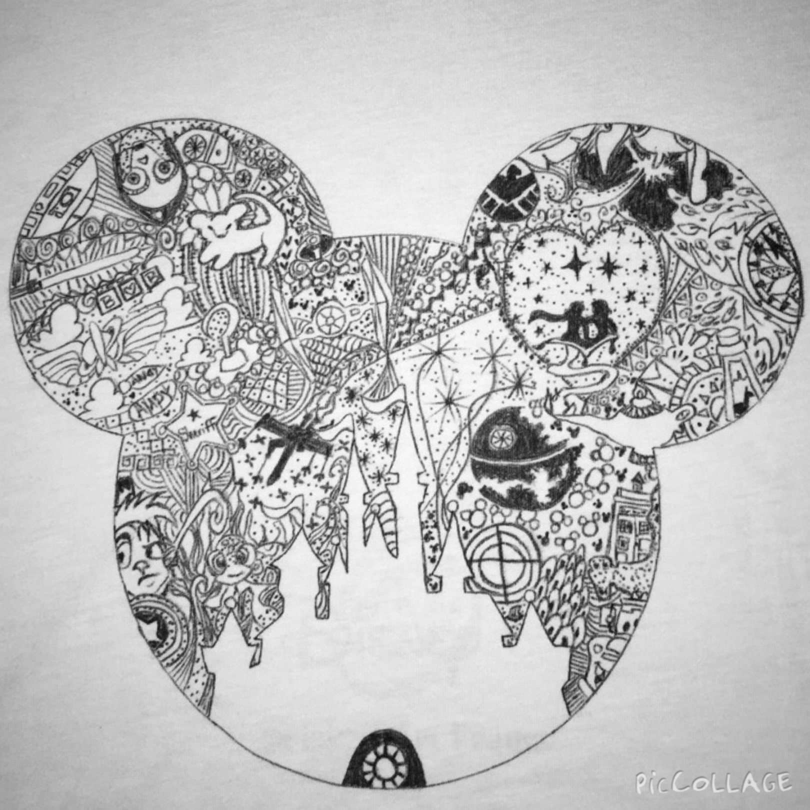 Disney Universe Zentangle Shirt