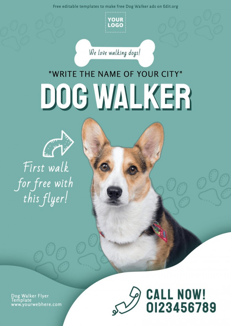 Dog Walker Flyer Templates Online