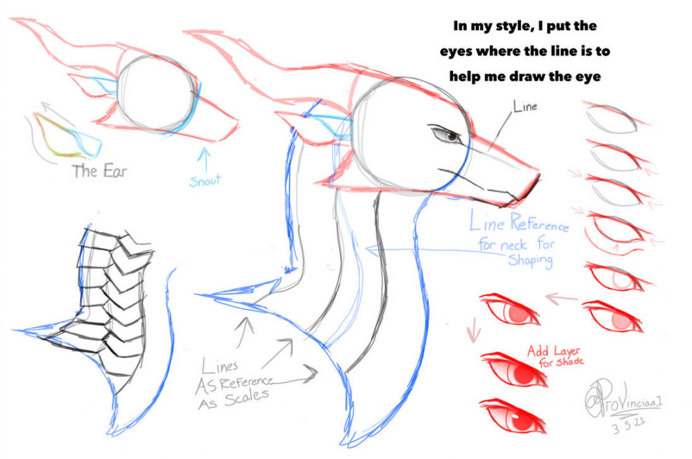 dragon head tutorial by Provinciaa on DeviantArt