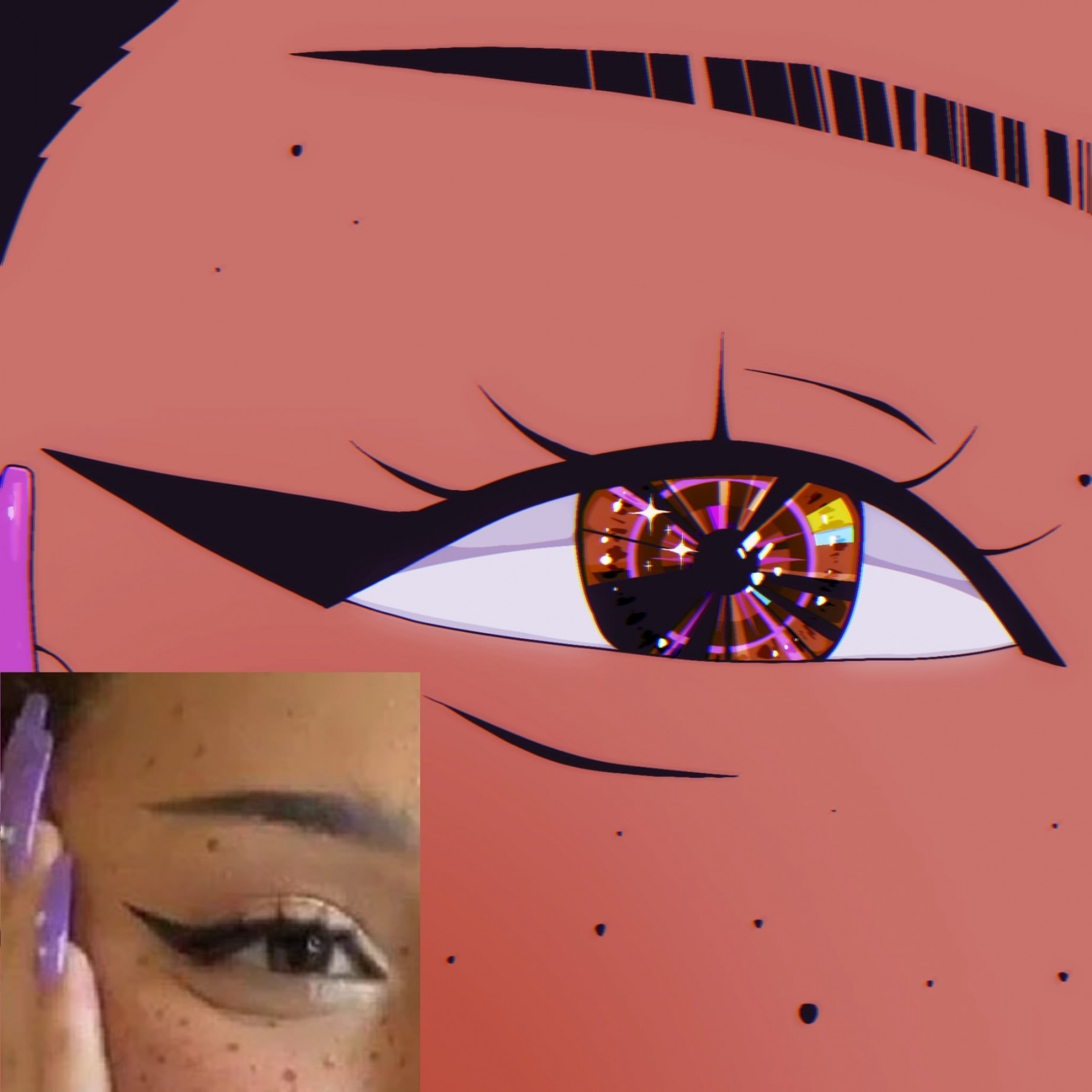 draw a s anime eye based on your photo