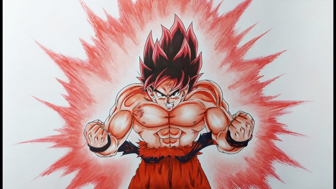 Drawing Goku - Kaioken