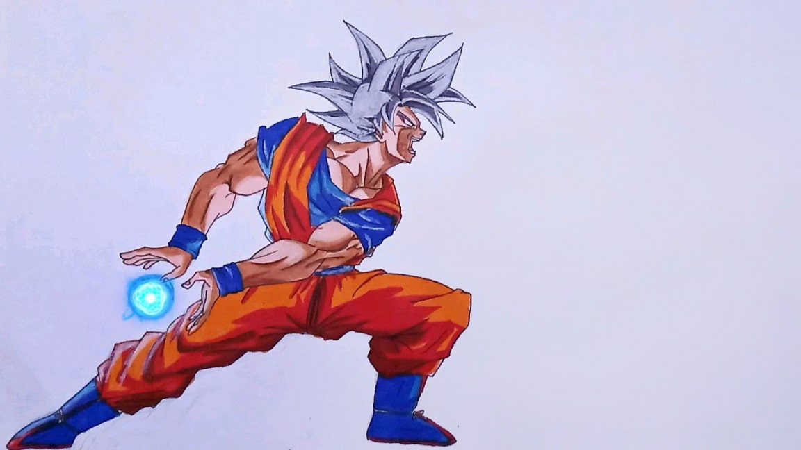 Drawing Goku Mastered Ultra Instinct Using Kamehameha  Cheap Markers