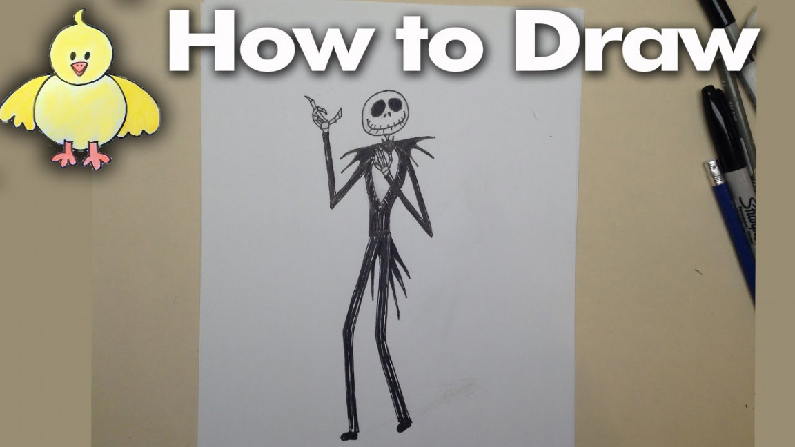 Drawing: How to Draw Jack Skellington the Pumpkin King (Nightmare Before  Christmas)