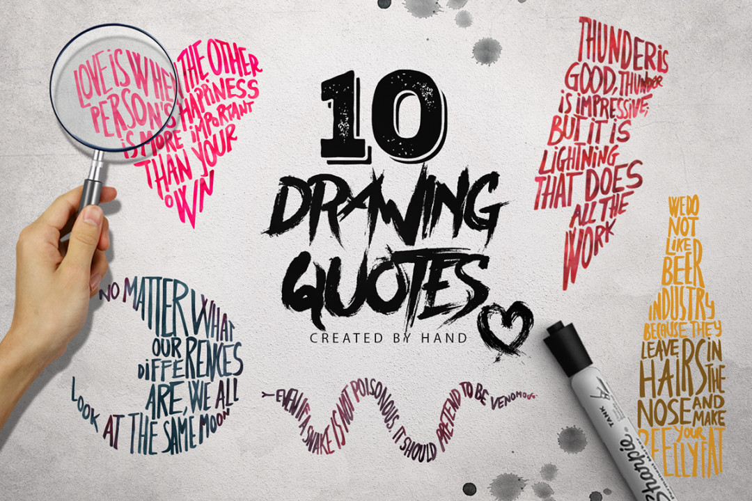 Drawing Quotes on Behance