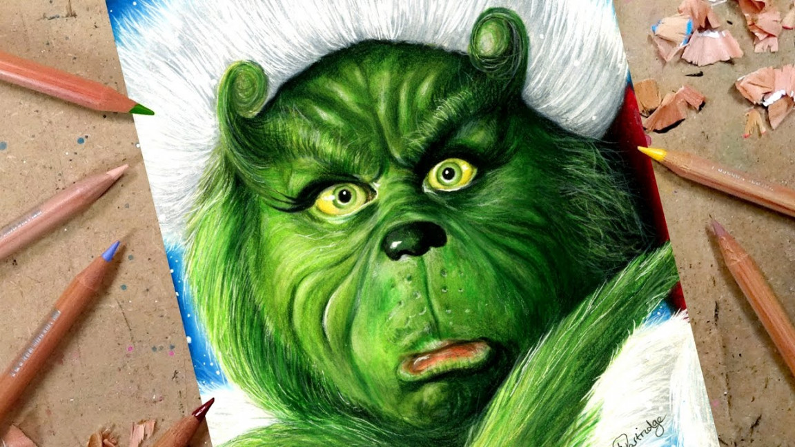 DRAWING THE GRINCH ☃ Advent Day  🎄