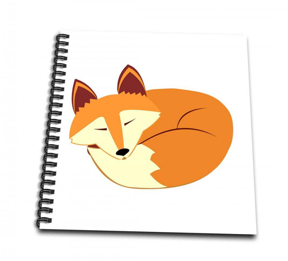 dRose db_7574_ " x " Sleeping Fox Drawing Book : Amazon