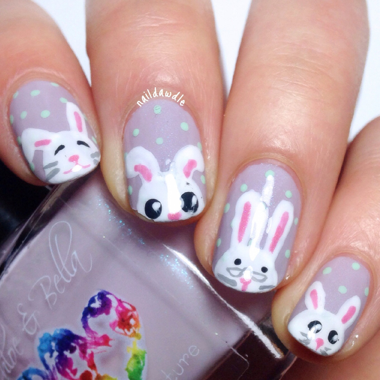 Easter Bunny Nails  naildawdle