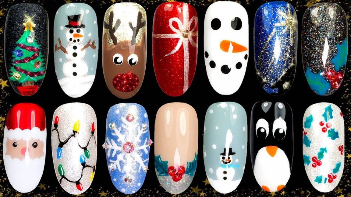 Easy Christmas Nail Art Ideas - Nail Design Compilation