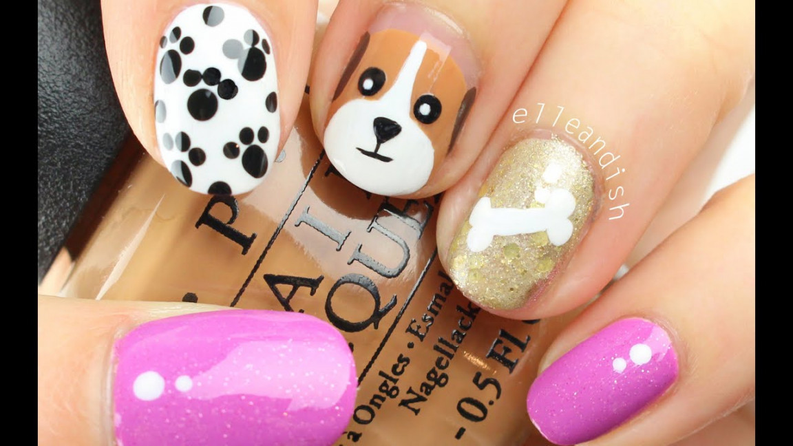 ❤ EASY PUPPY DOG Nail Art! ❤