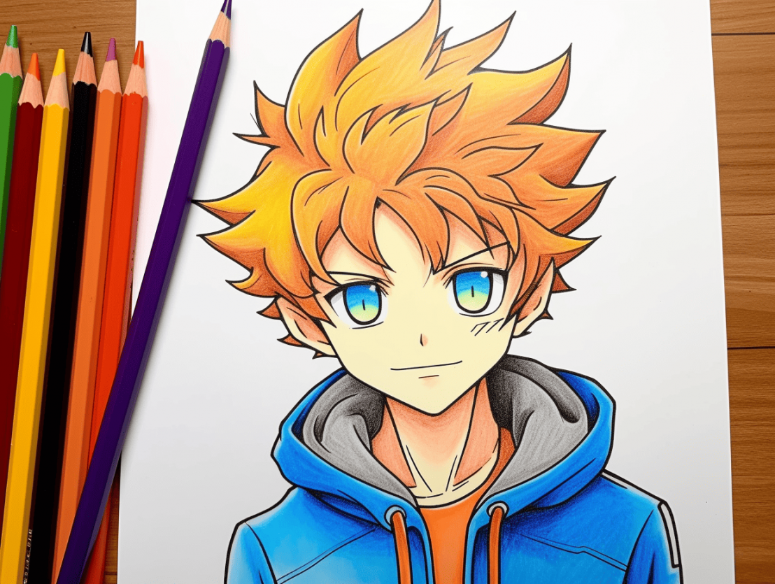 Epic Anime Coloring Pages for Kids ( Free Printables)