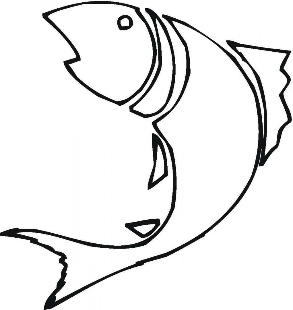 Fish Drawing Outline - ClipArt Best  Fish drawings, Fish drawing