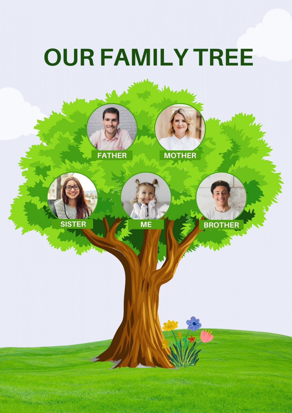 Free and customizable family tree poster templates  Canva