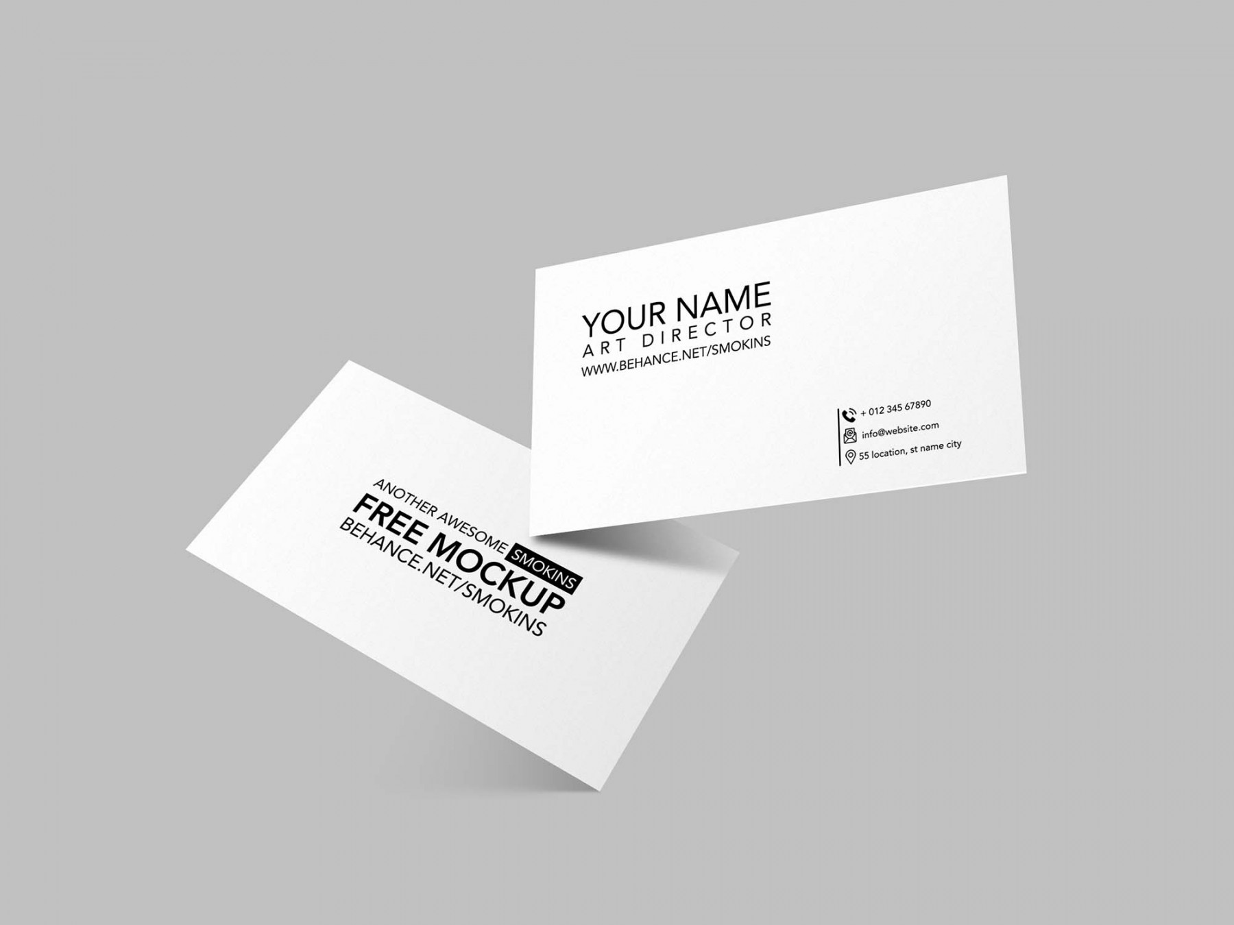 Free  Business Cards Mockup (PSD)