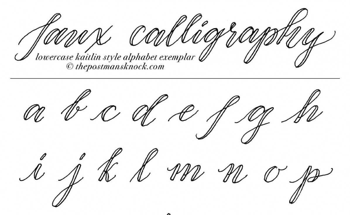 Free Calligraphy Practice Sheets