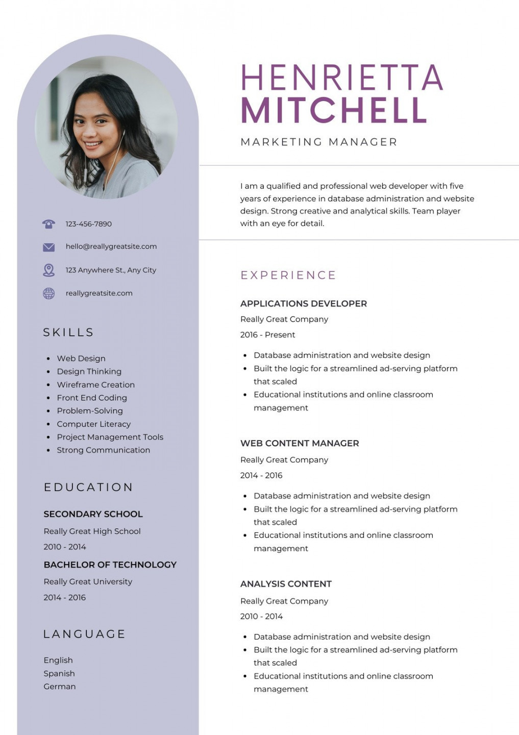 Free custom printable high school resume templates  Canva