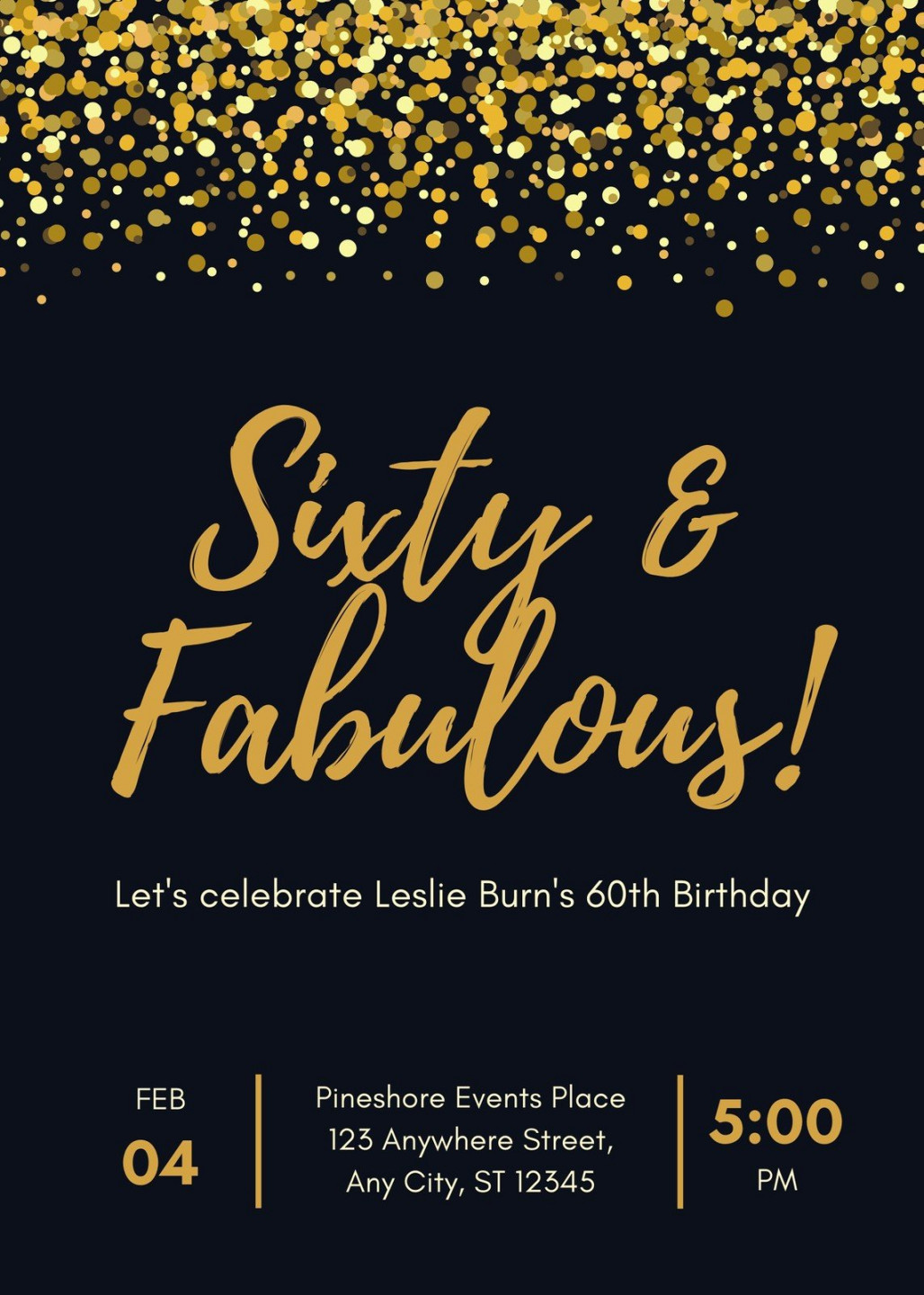 Free, printable custom th birthday invitation templates  Canva