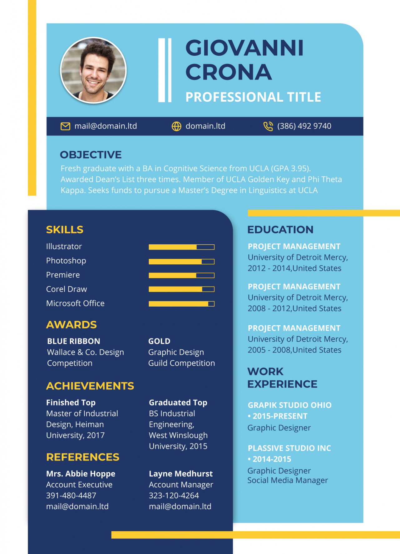 Fresher Resume Free Google Docs Template - gdoc