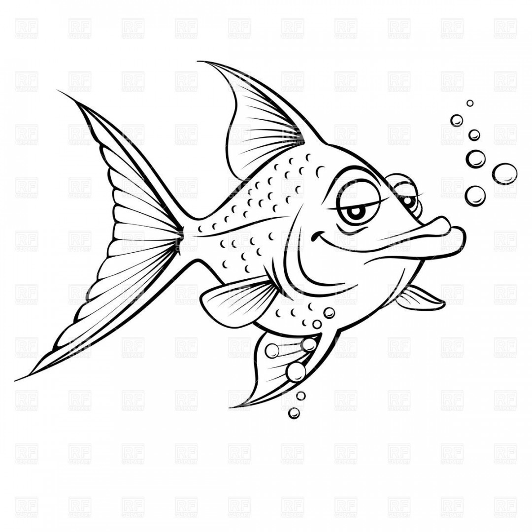 funny cartoon fish - Google Search  Cartoon drawings, Fish