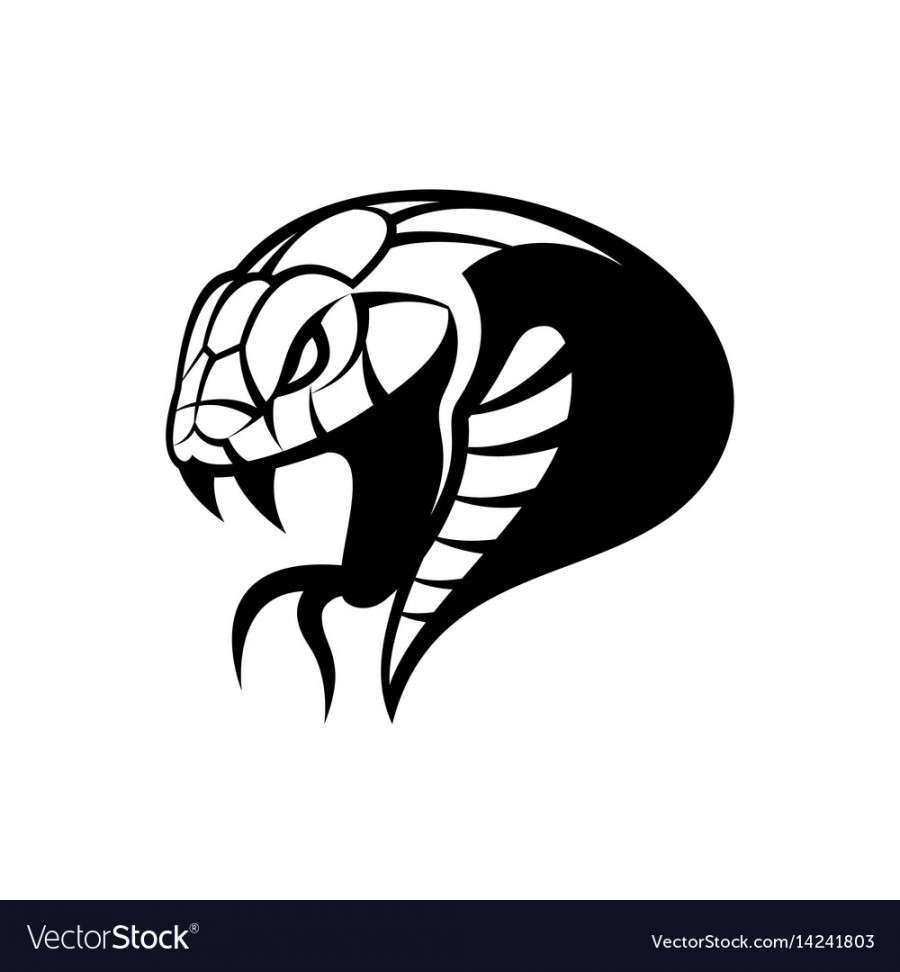 Furious green snake sport logo concept Royalty Free Vector