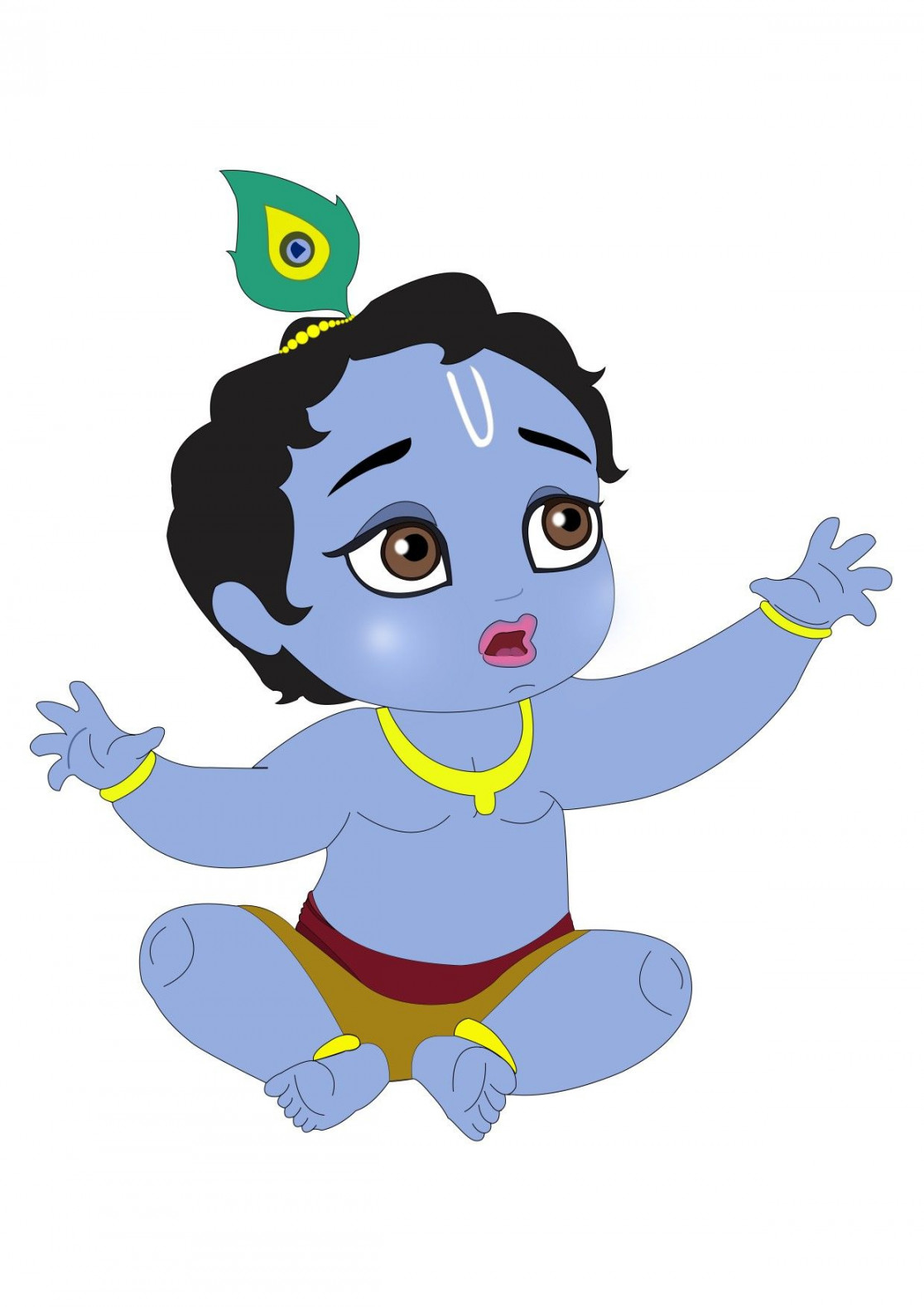 God art  Cartoons krishna, Cute drawings, Little krishna