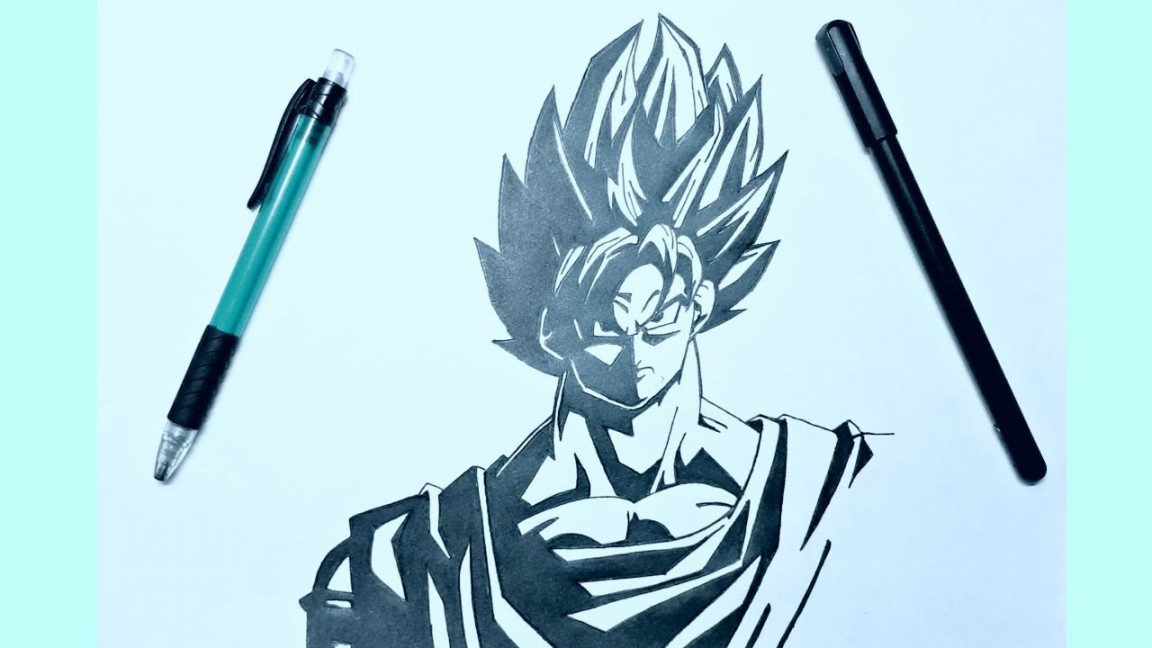 GOKU TATTOO  DRAGON BALL Z TATTOO  HOW TO DRAW GOKU TATTOO