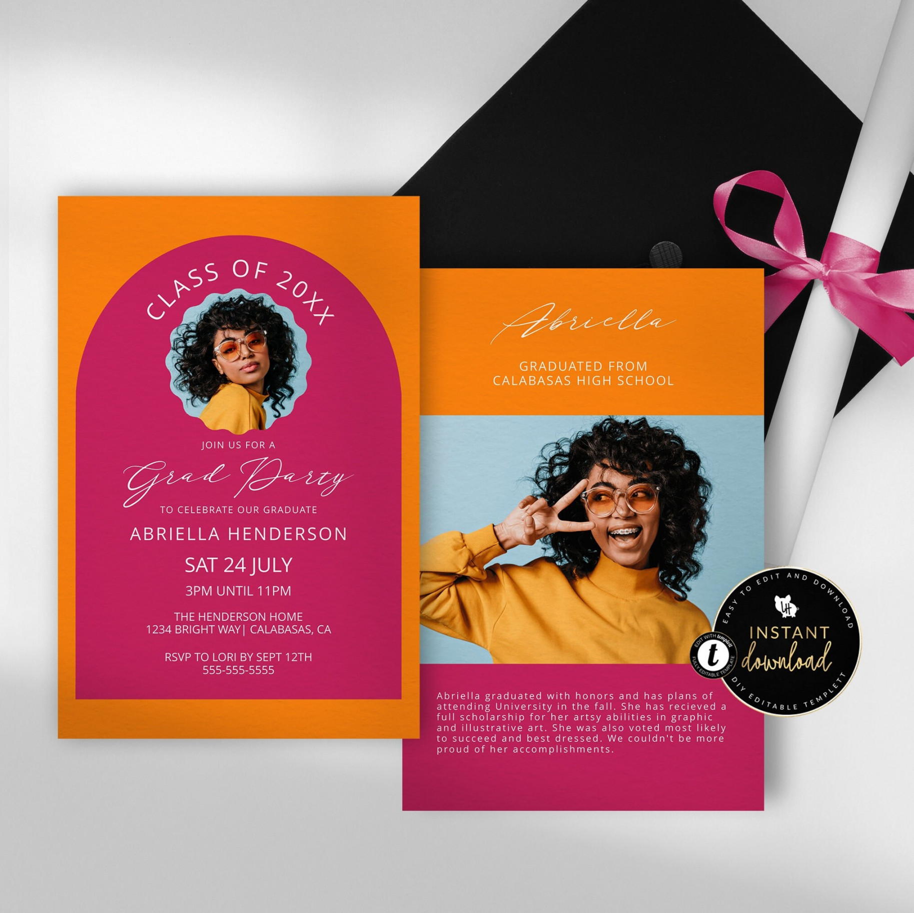 Graduation Invitation Modern Graduation Party Invitation - Etsy