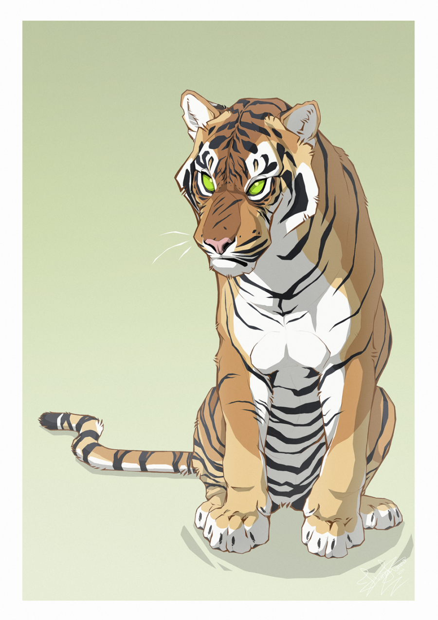 Grump by HannasArtStudio  Big cats art, Furry art, Animal drawings