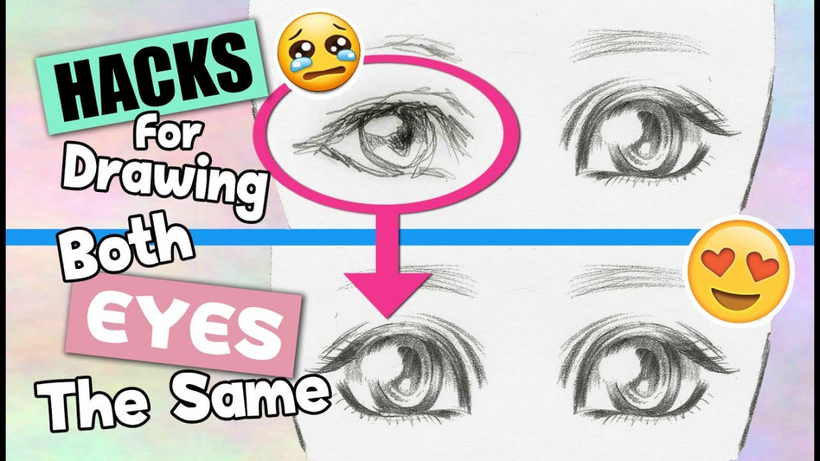 ❤HACKS & tips for drawing The nd Eye❤ Drawing both eyes the same ❤ARTIST  LIFE HACKS