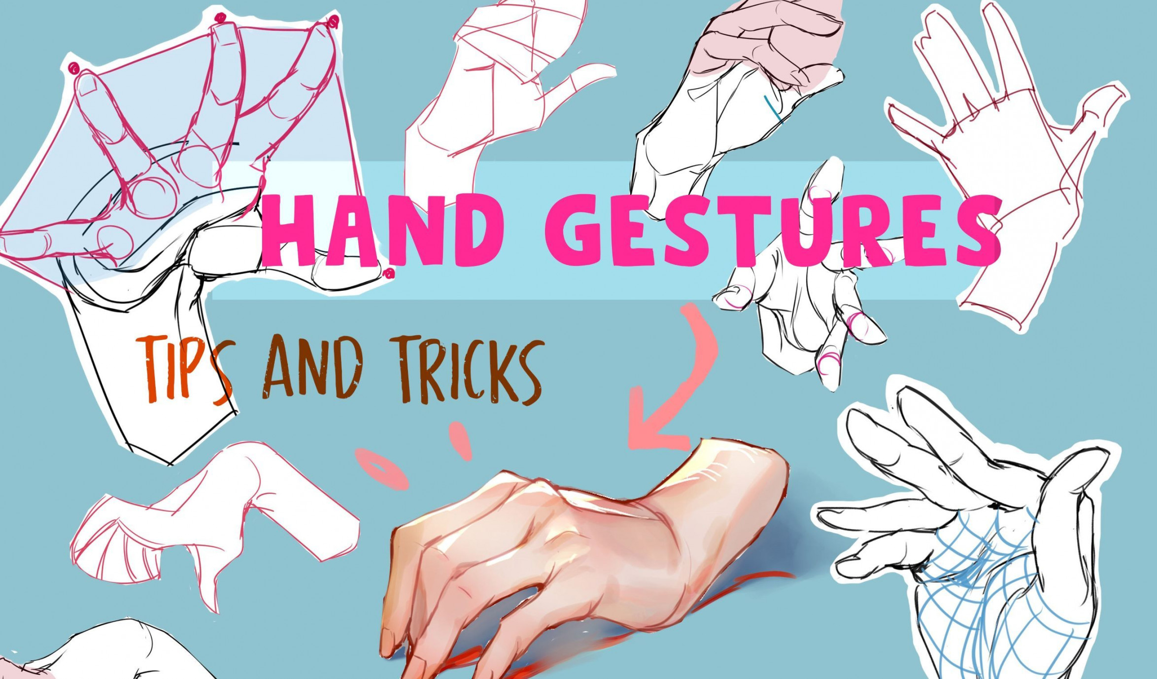 Hand Gestures and Simplifying the Hand! “Anatomy How to Draw by