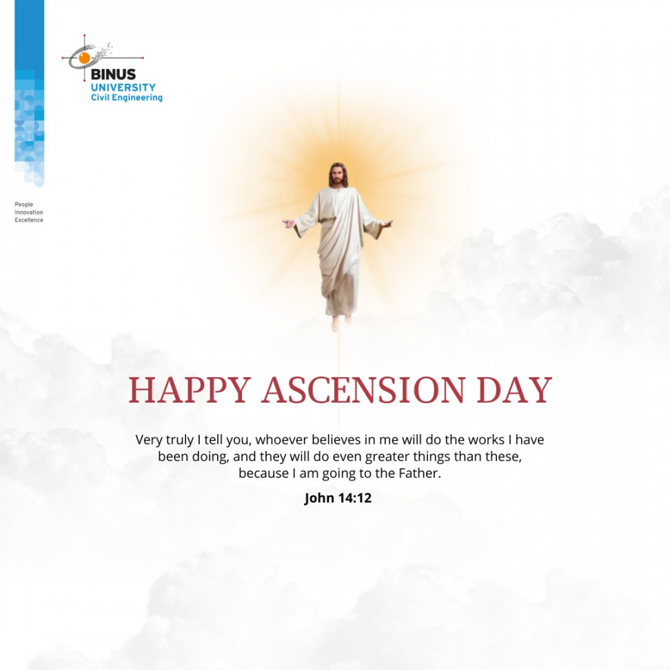 Happy Ascension Day  – Civil Engineering BINUS University