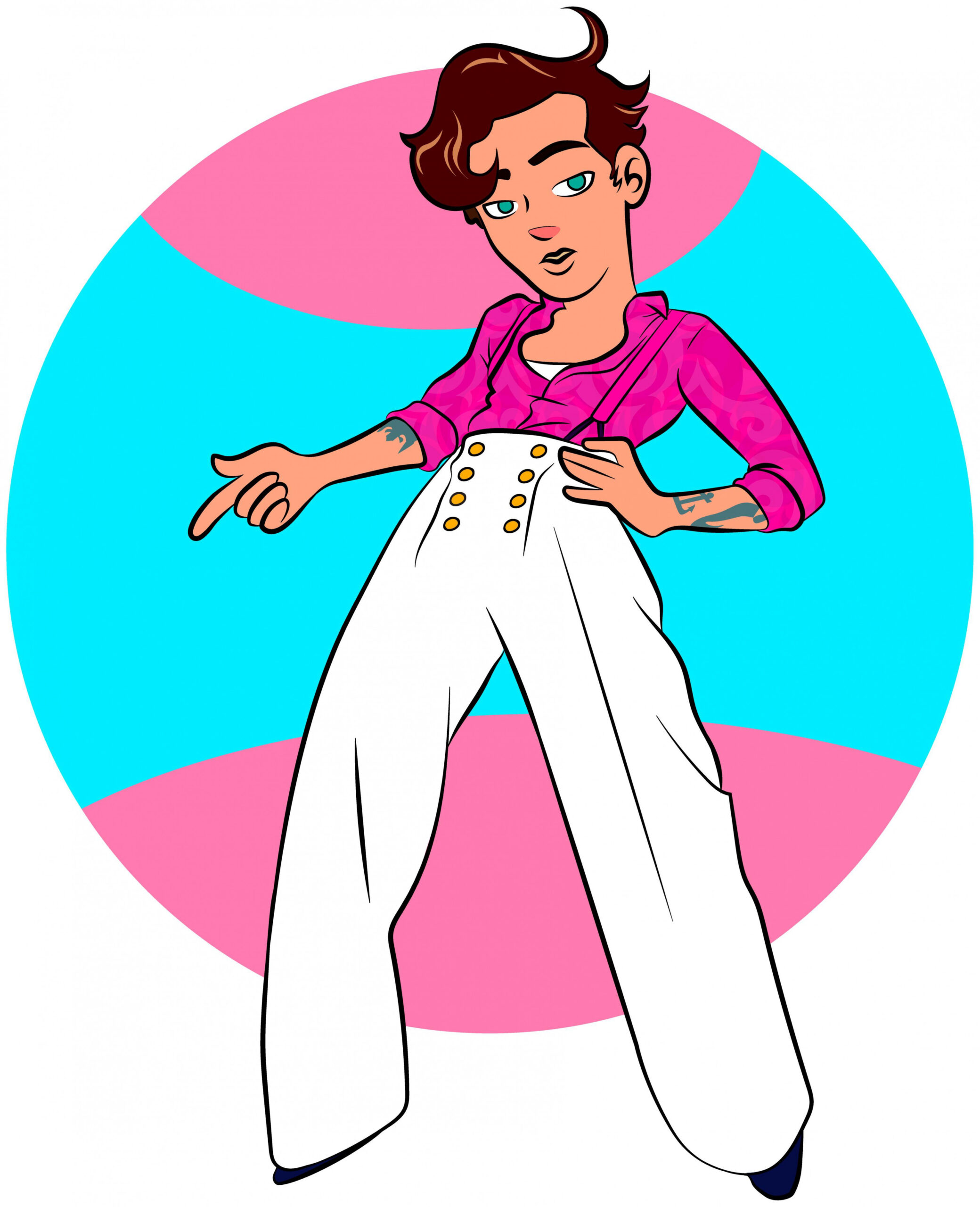 Harry Styles cartoon by me :) : r/harrystyles