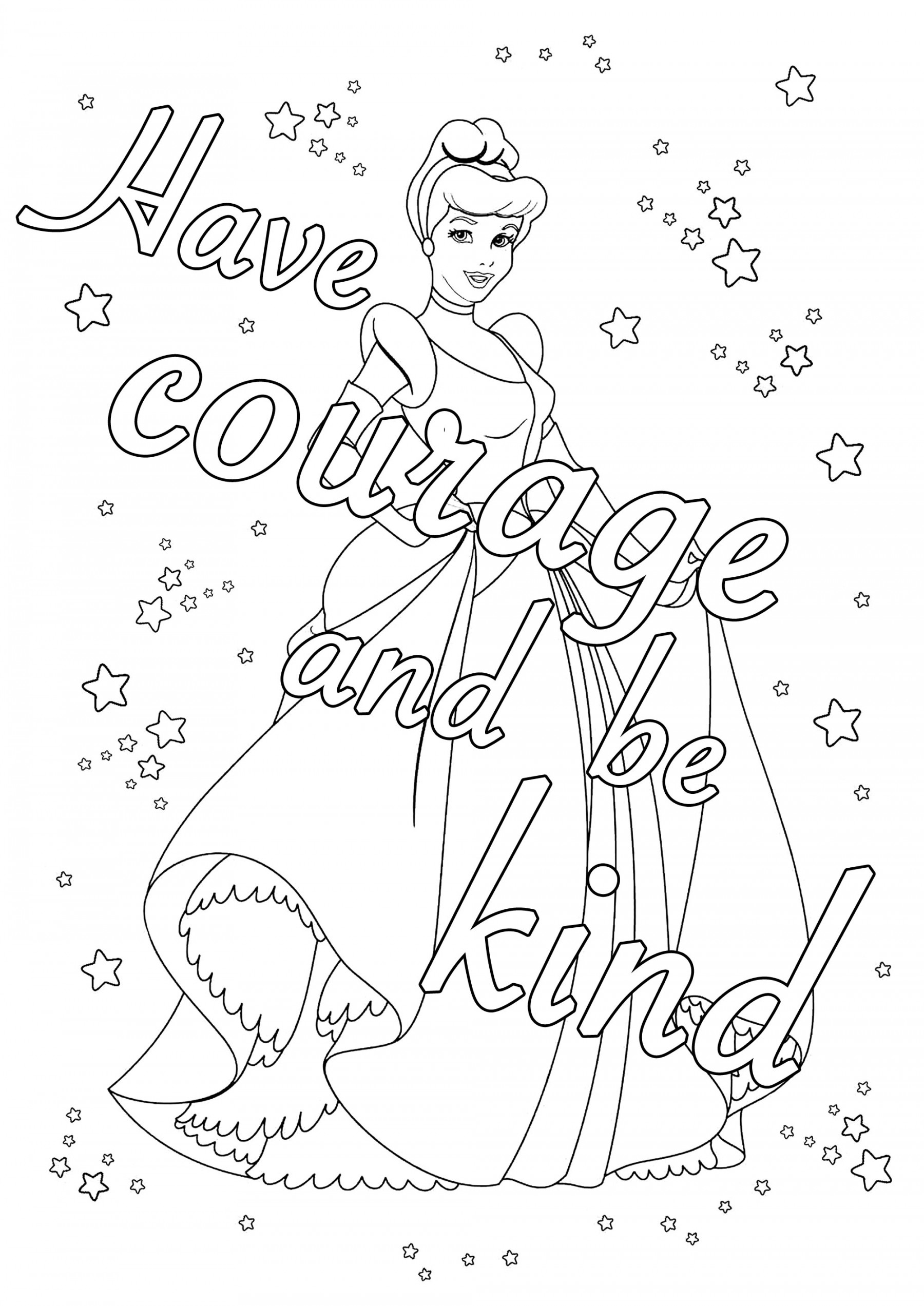 Have courage and be kind (from Cinderella) - Positive & inspiring