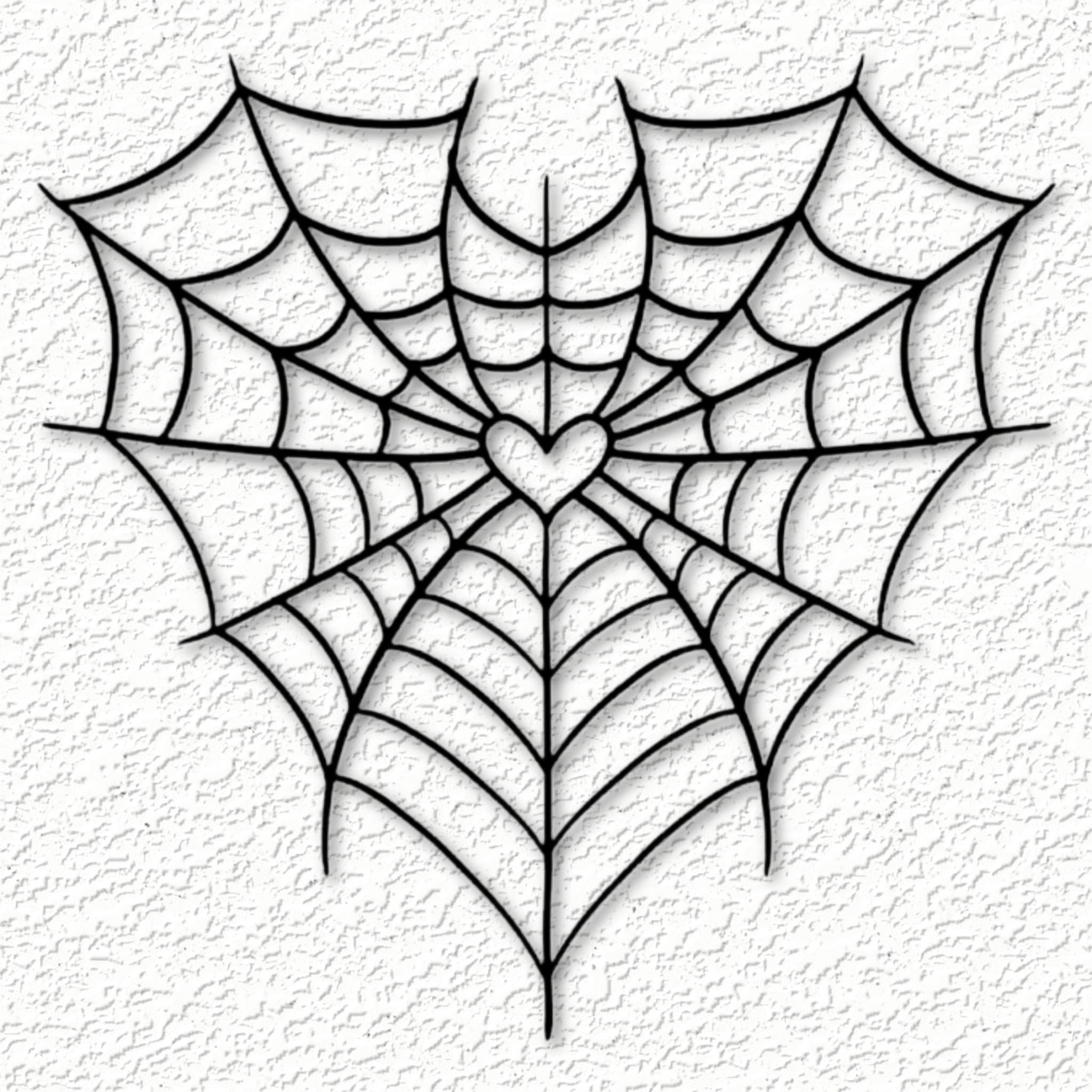 Heart Spider Web Wall Decor Wall Art