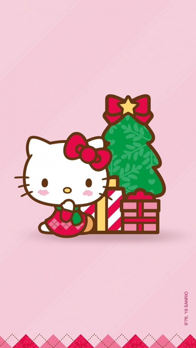 Hello Kitty Christmas Wallpaper  Hello kitty iphone wallpaper