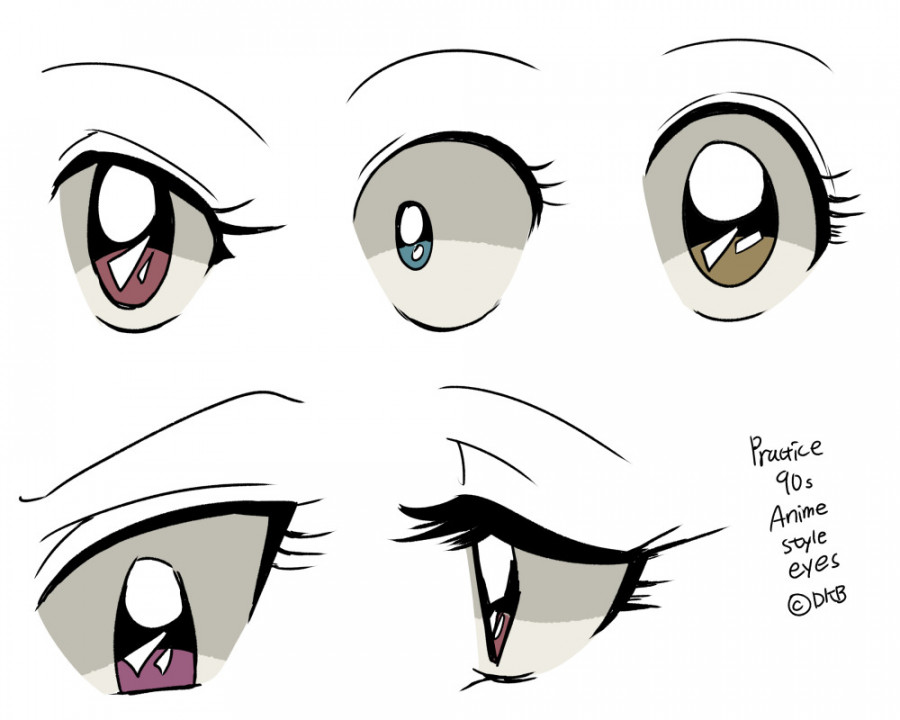 HNM — Practice s Anime style eyes