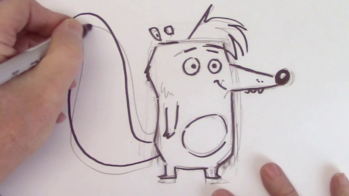 How to Draw a Cartoon Animal - Easy for Beginners