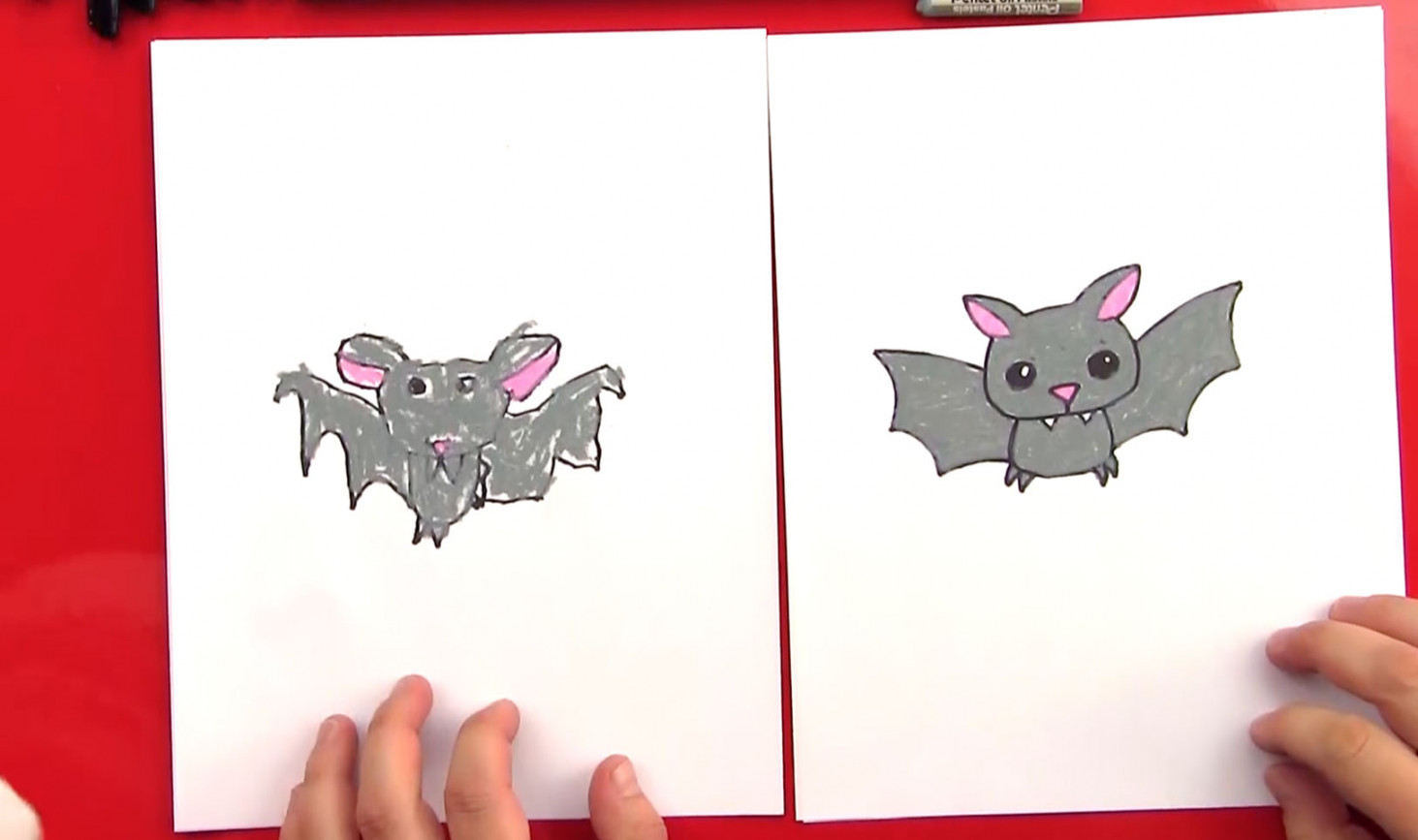 How To Draw A Cartoon Bat - Art For Kids Hub -