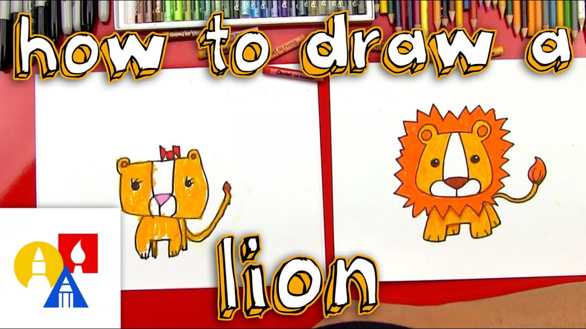 How To Draw A Cartoon Lion