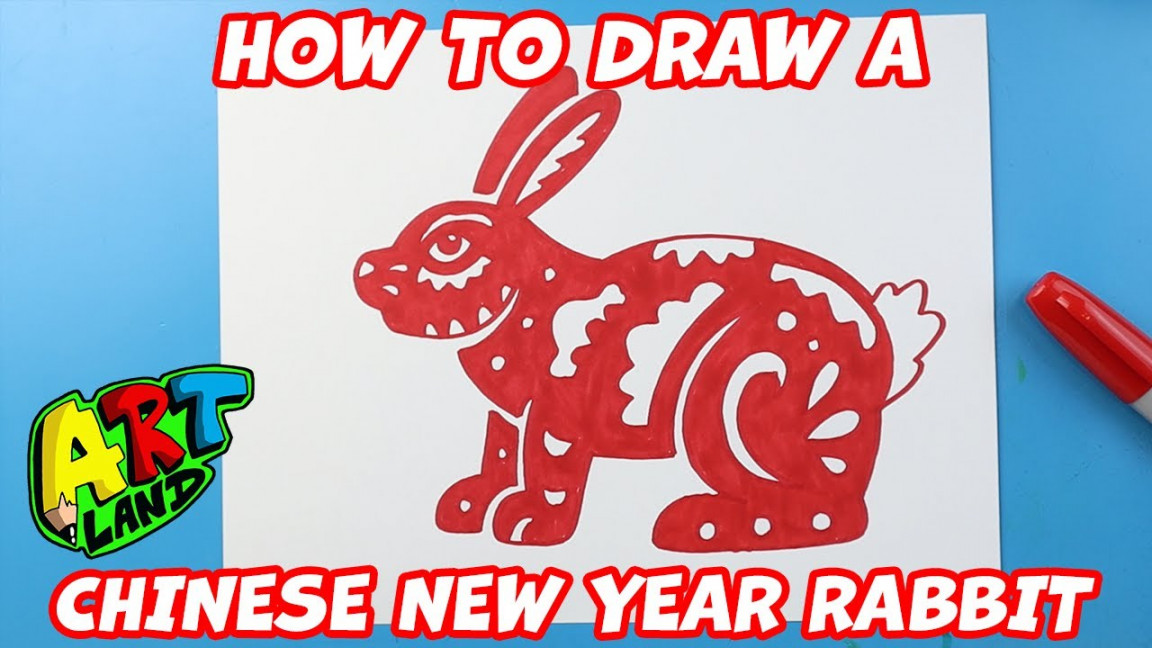 How to Draw a Chinese/Lunar New Year Rabbit