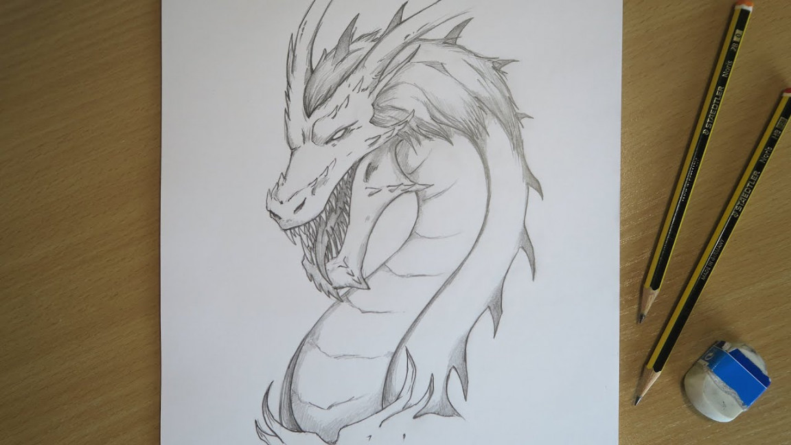 How to Draw a Dragon  Majestic & Realistic Dragon Drawing Tutorial  Learn  to Draw