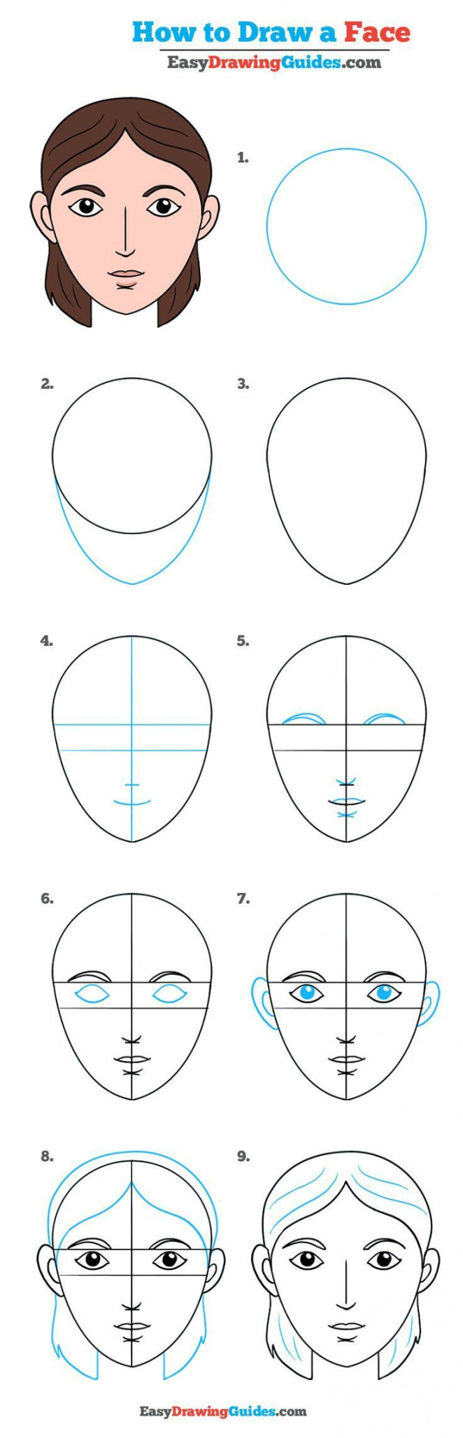 How to Draw a Face - Really Easy Drawing Tutorial  Drawing