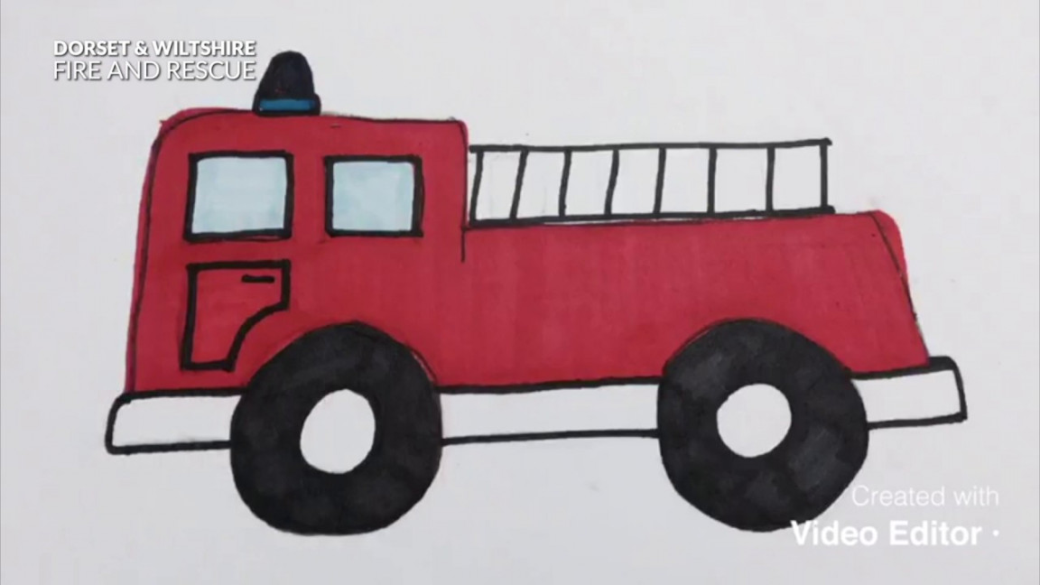 How to Draw a Fire Engine