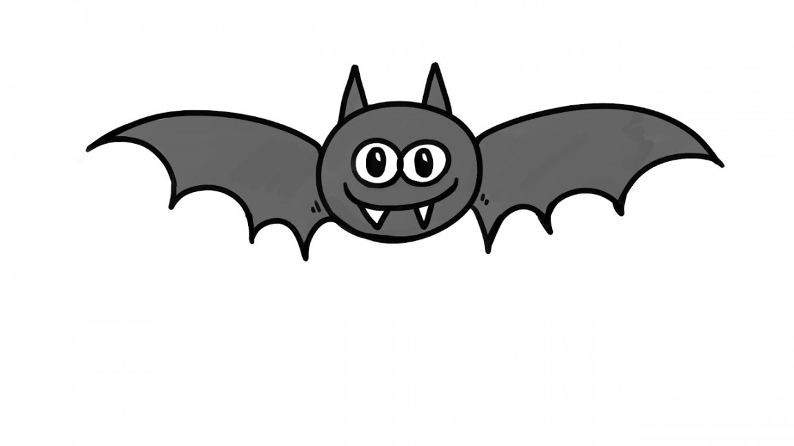 How to Draw a Happy Bat