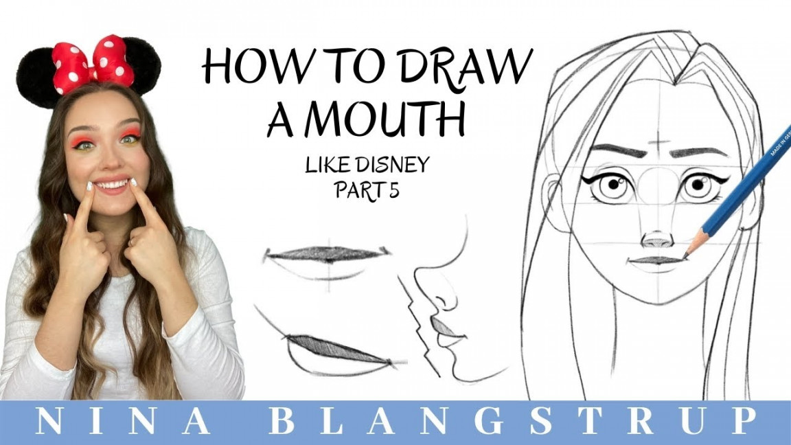 How to Draw a MOUTH like Disney - Step by Step Tutorial - Part /