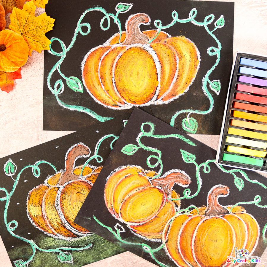 How to Draw a Pumpkin  Easy Pumpkin Art - Arty Crafty Kids