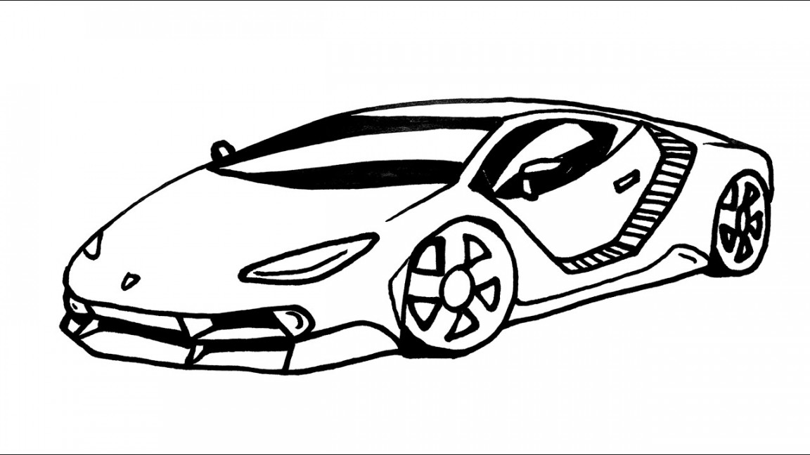 How to Draw a Race Car Step by Step - How to draw car easy - Easy Sport Car  Drawing []