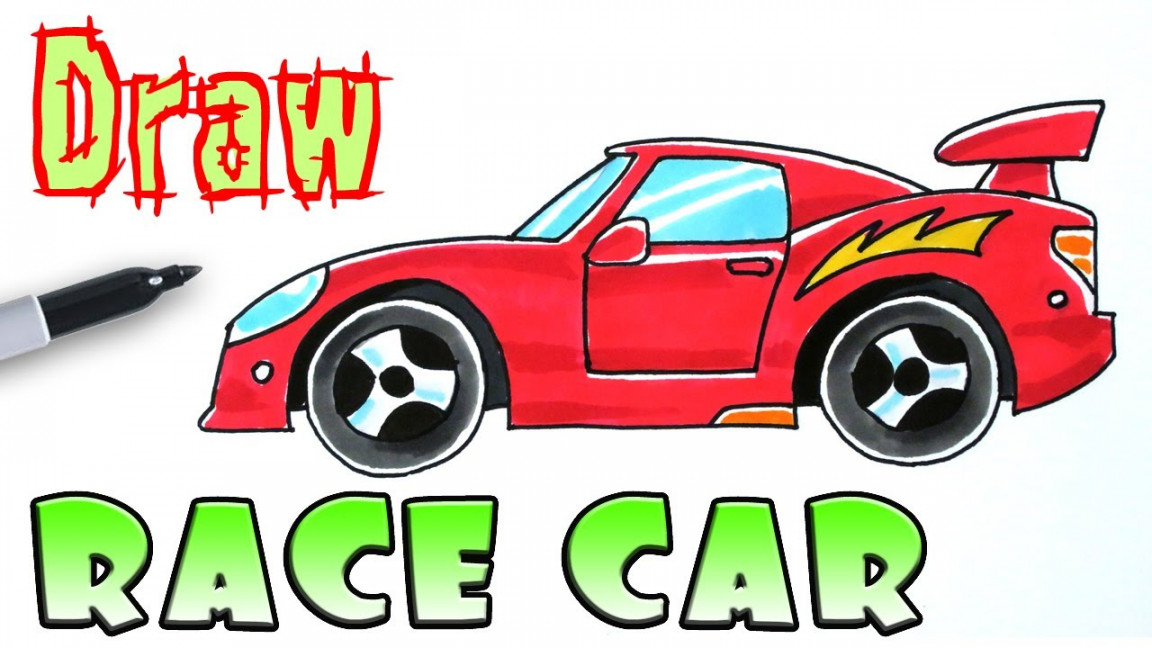 How to Draw a Race Car